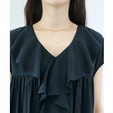 エステルジョーゼットフリルブラウス | FUNNY COMPANY＋  | 詳細画像21 