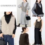 フェザーヤーンVネックニットベスト | FUNNY COMPANY＋  | 詳細画像7 