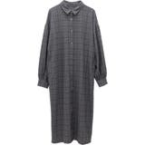 先染めチェック前開きシャツワンピース | FUNNY COMPANY+  | 詳細画像25