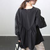 バックギャザー袖ボリュームシャツブラウス | FUNNY COMPANY＋  | 詳細画像4 