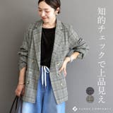 先染めチェックテーラードジャケット | FUNNY COMPANY+  | 詳細画像1