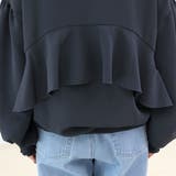 ドットボタンバックフリルジョーゼットブラウス | FUNNY COMPANY＋  | 詳細画像24 