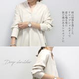 エステルスパン後ろボタンスキッパーシャツチュニック  | FUNNY COMPANY＋  | 詳細画像12 