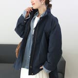 スタンドカラーT/Cピーチサイドボタンマウンテンパーカー | FUNNY COMPANY＋  | 詳細画像5 