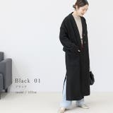 メルトンノーカラーVネックロングコート | FUNNY COMPANY＋  | 詳細画像18 