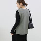 フェイクウールVネックベスト | FUNNY COMPANY＋  | 詳細画像5 