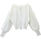 アンチピリング袖チュールダブルジップカーディガン | FUNNY COMPANY＋  | 詳細画像27 