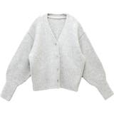 クリアボタンリブ使いVネックカーディガン | FUNNY COMPANY＋  | 詳細画像26 