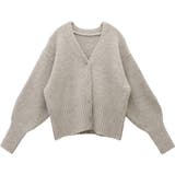 クリアボタンリブ使いVネックカーディガン | FUNNY COMPANY＋  | 詳細画像27 