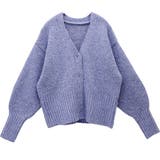 クリアボタンリブ使いVネックカーディガン | FUNNY COMPANY＋  | 詳細画像25 