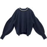 アンチピリング襟パールニットプルオーバー | FUNNY COMPANY＋  | 詳細画像25 