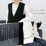 ノーカラーVネックベスト | FUNNY COMPANY+ | 詳細画像5