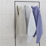 クリアボタンリブ使いVネックカーディガン | FUNNY COMPANY＋  | 詳細画像2 