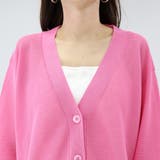 UV加工ガーター編みVネック長袖カーディガン | FUNNY COMPANY＋  | 詳細画像21 