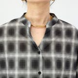 シアーチェックバックフリルブラウス | FUNNY COMPANY＋  | 詳細画像21 