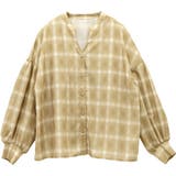 シアーチェックバックフリルブラウス | FUNNY COMPANY＋  | 詳細画像26 