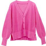 UV加工ガーター編みVネック長袖カーディガン | FUNNY COMPANY＋  | 詳細画像27 