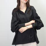 袖コンシャス杢無地ブラウス | FUNNY COMPANY＋  | 詳細画像9 