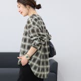 シアーチェックスキッパーシャツ | FUNNY COMPANY＋  | 詳細画像6 