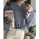 SONYUNARAリブVネックニット韓国 韓国ファッション ニット | 3rd Spring | 詳細画像12 