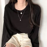 【フリー】ブラック | Beidelli(ベイデリ)ラウンドネックデイリー長袖Tシャツ | 3rd Spring