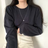 【フリー】ネイビー | Beidelli(ベイデリ)ラウンドネックデイリー長袖Tシャツ | 3rd Spring