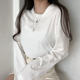 【フリー】ホワイト | Beidelli(ベイデリ)ラウンドネックデイリー長袖Tシャツ | 3rd Spring