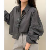 【フリー】チャコール | Beidelliサンデールーズフィットクロップガーゼシャツ | 3rd Spring
