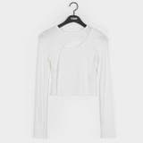 【フリー】アイボリー | BLACK UP(ブラックアップ)ヒュートンカットウォーマークロップTシャツ | 3rd Spring