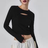 【フリー】ブラック | BLACK UP(ブラックアップ)ヒュートンカットウォーマークロップTシャツ | 3rd Spring