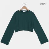 【フリー】グリーン | MERONGSHOPデイリークロップドTシャツ 韓国韓国ファッション | 3rd Spring