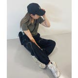 KICKSEWINGブラックハートワイドジョガーバンディングパンツ | 3rd Spring | 詳細画像19 