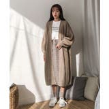 MICHYEORAざっくり編みバルーンロングカーディガン 韓国 韓国ファッション | 3rd Spring | 詳細画像17 