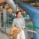 MICHYEORAストライプネックトップス 韓国 韓国ファッション | 3rd Spring | 詳細画像7 