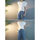 NANING9ロールアップフレンチスリーブTシャツ 韓国 韓国ファッション | 3rd Spring | 詳細画像4