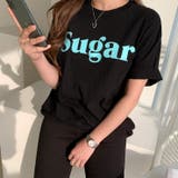 【フリー】ブラック | NANING9(ナンニング)Sugar半袖Tシャツ | 3rd Spring