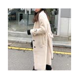 KONGSTYLEボタンボアロングコート韓国韓国ファッション ボタン ボア | 3rd Spring | 詳細画像13 