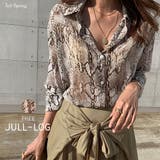 JULL LOGパイソン柄シャツ韓国 韓国ファッション | 3rd Spring | 詳細画像1 