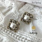 JULL-LOG(ジュローグ)スクエアパールピアス