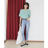 MERONGSHOPウィークリーボーダーTシャツ韓国 韓国ファッション トップス | 3rd Spring | 詳細画像12 