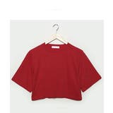 【フリー】レッド | MERONGSHOPクロップドカラーtシャツ韓国 韓国ファッション トップス | 3rd Spring