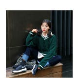 MERONGSHOPオーバーフィットVネックニット 韓国 韓国ファッション | 3rd Spring | 詳細画像6 