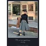MERONGSHOPベルト付きグレンチェックミモレ丈スカート 韓国 | 3rd Spring | 詳細画像5 
