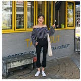 MERONGSHOPワイドボーダーオフショルダー 韓国 韓国ファッション | 3rd Spring | 詳細画像3 