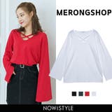 MERONGSHOP心に保存XストラップロンT 韓国 韓国ファッション | 3rd Spring | 詳細画像1 