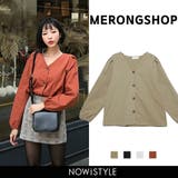 MERONGSHOPディスコボタンブラウス 韓国 韓国ファッション | 3rd Spring | 詳細画像1 