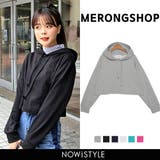 MERONGSHOPクロップフードトレーナー 韓国 韓国ファッション | 3rd Spring | 詳細画像1 