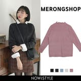 MERONGSHOPハイネックカラーフリースプルオーバー 韓国 韓国ファッション | 3rd Spring | 詳細画像1 
