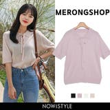 MERONGSHOP半袖リボンTシャツ 韓国 韓国ファッション | 3rd Spring | 詳細画像1 