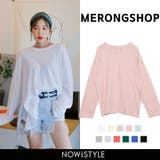 MERONGSHOP秋までスラブスリットロングTシャツ韓国 韓国ファッション | 3rd Spring | 詳細画像1 